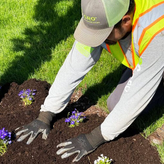 Garden bed landscape maintenance in Vancouver, WA