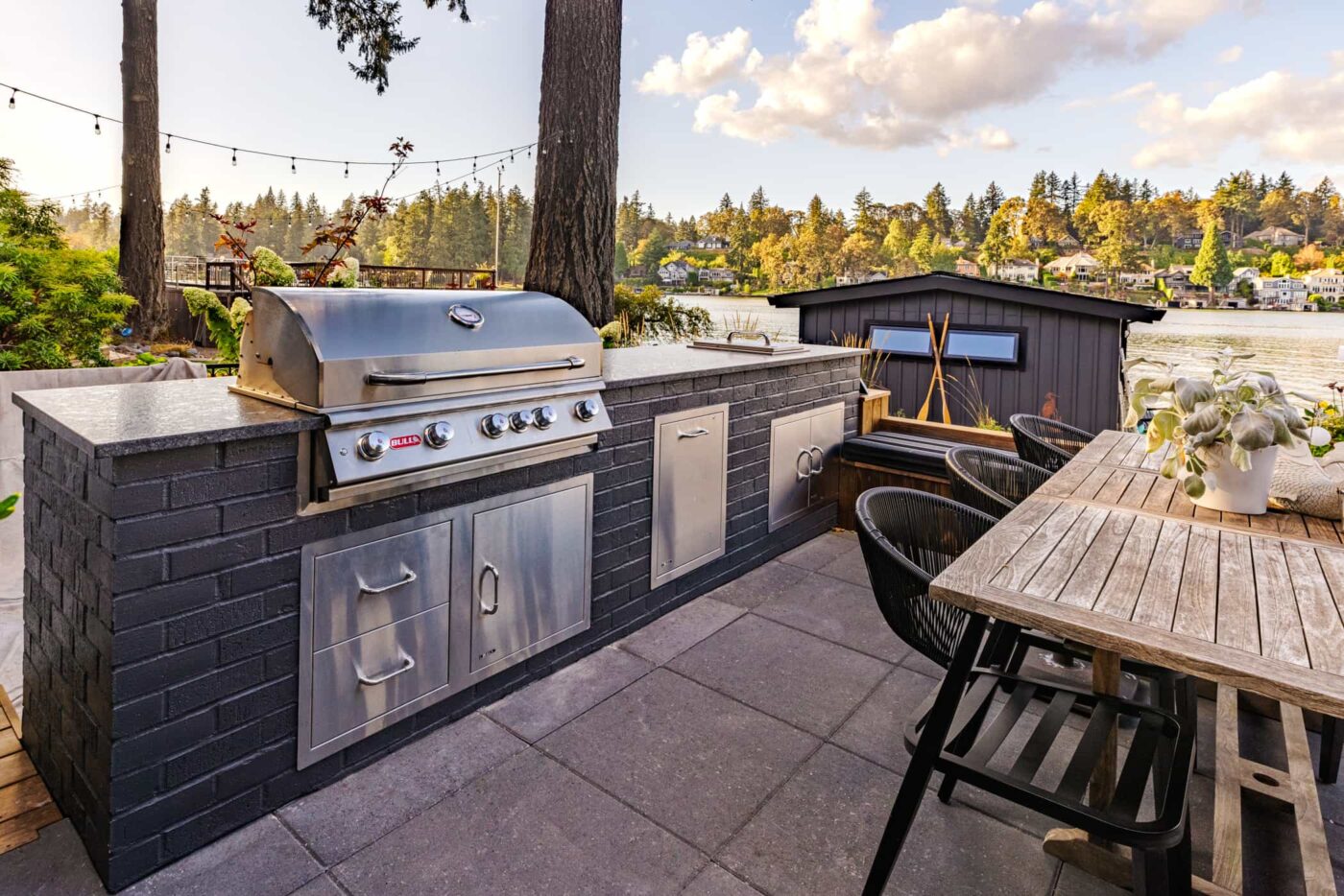 Building outdoor clearance bbq