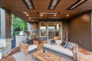 Outdoor ceiling heating gas electric install in Vancouver, WA