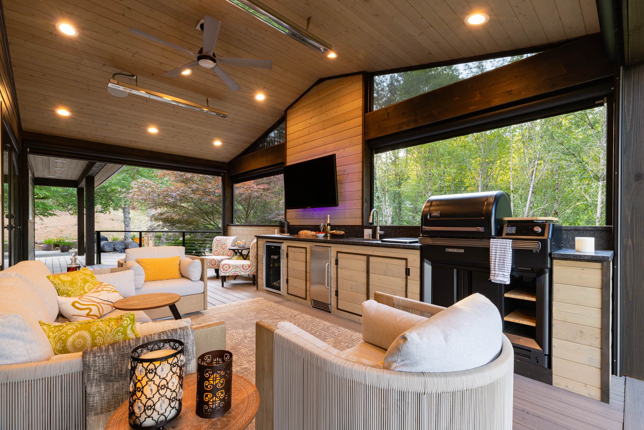 Outdoor living kitchen contractors final result in Vancouver, WA