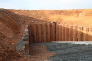 Embedded Sheet Pile Retaining Wall in Vancouver, WA